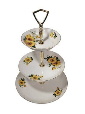 Vintage 3-Tier Cake Stand – Royal Tudorware (Barker Bros Ltd, England)